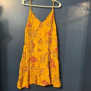 Charlotte Russe mustard floral strappy sundress size 3X